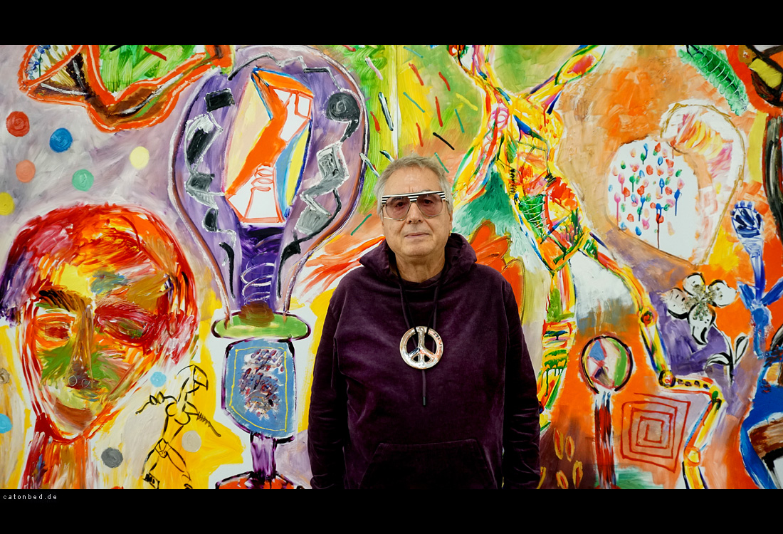 Peter Schlangenbader vor seiner Arbeit 