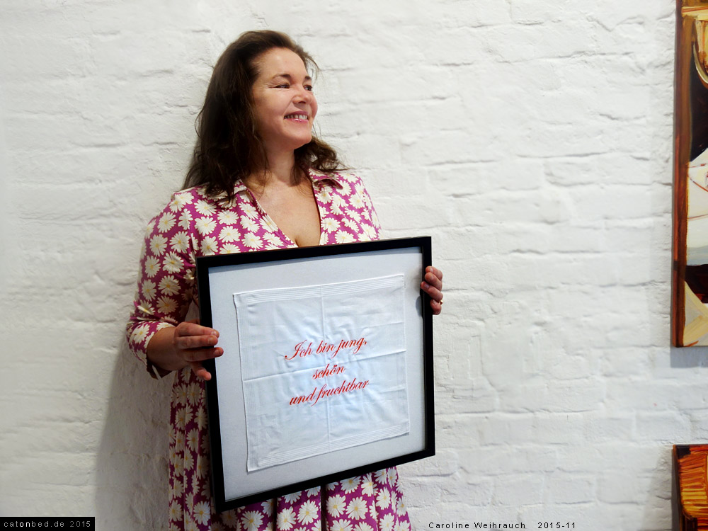 Caroline Weihrauch im Atelier 2015