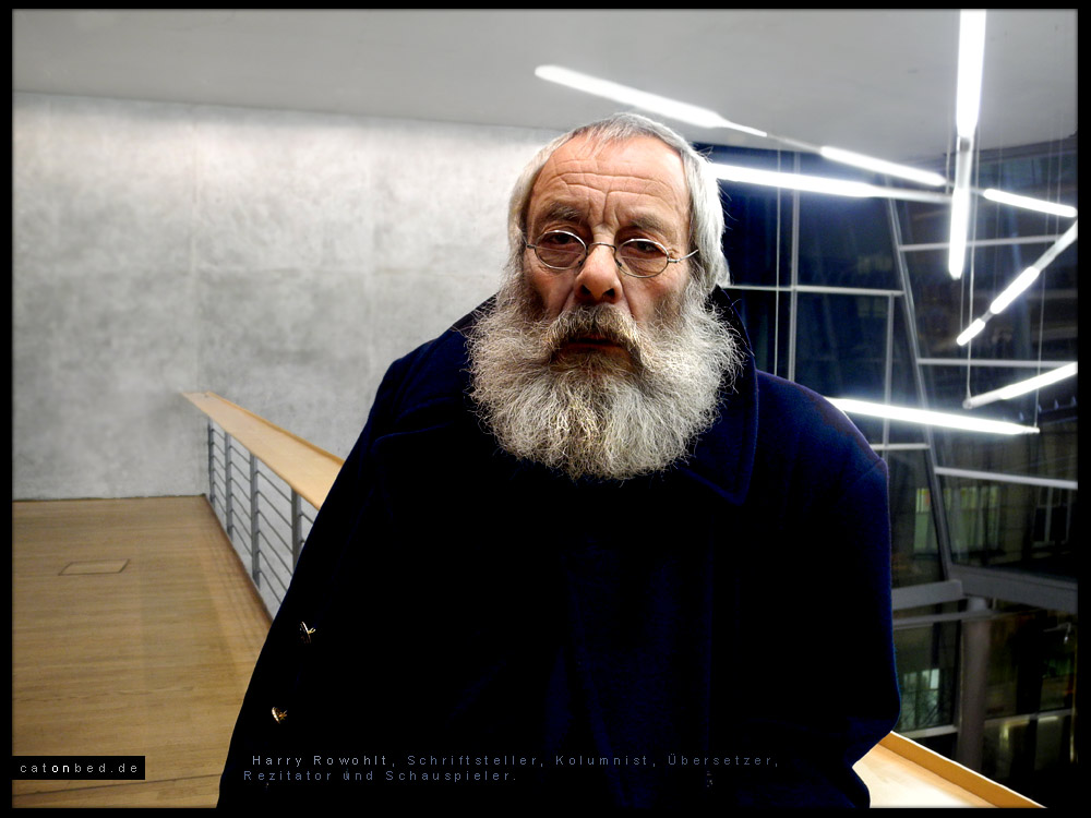 Akademie der Künste, harry Rowohlt Vorleser