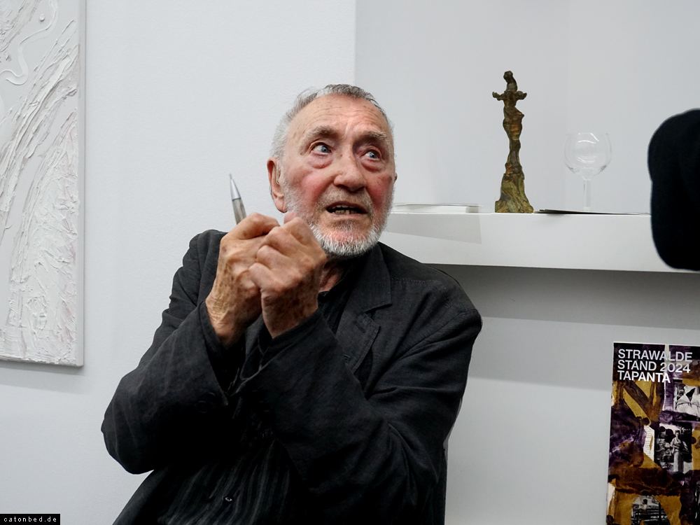 Der Künstler Strawalde in der Galerie BORN,