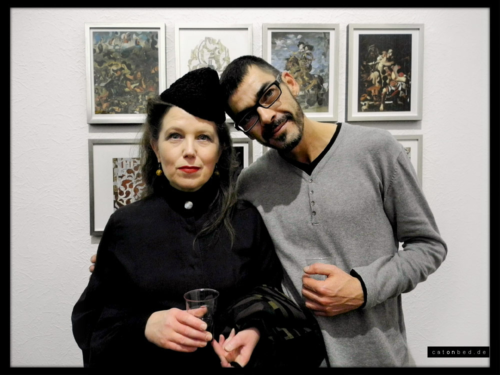 João Galrão and  Brigitte Dunkel, artist 