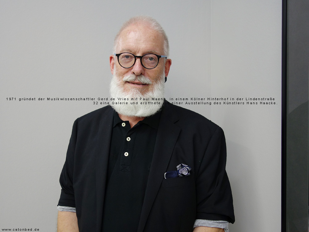 Gerd de Vries, Kunstwissenschaftler, Galerist