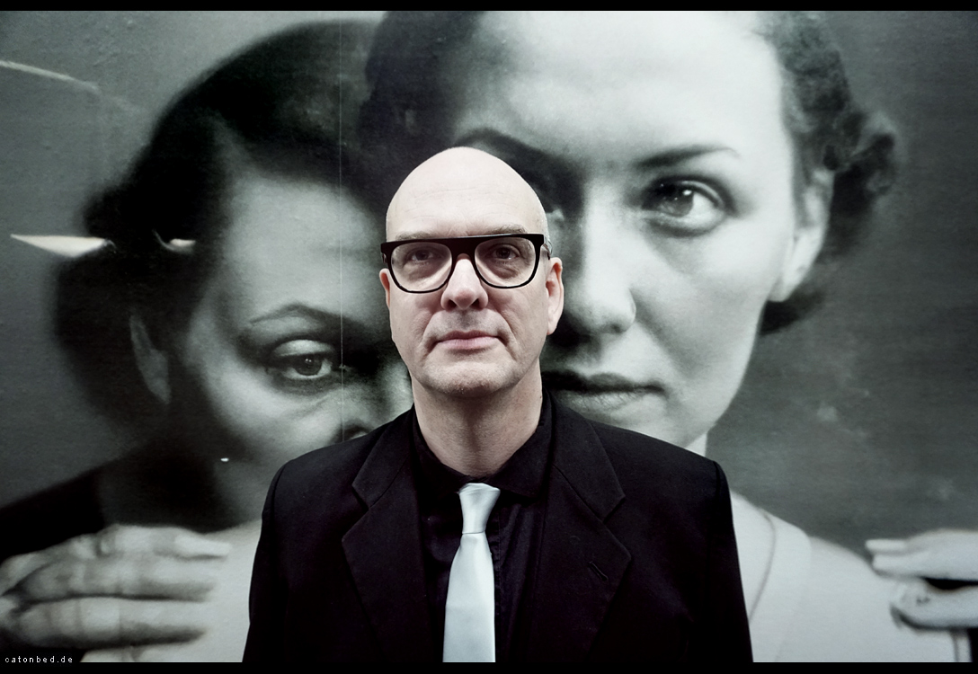 The Posthuman Condition - Boris Eldagsen, artist and photographer in front of The Electrician